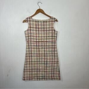Florence Eiseman Wool Blend Plaid Tweed Dress Girl Size 16